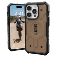 Etui UAG Pathfinder MagSafe do iPhone 15 Pro - brązowe