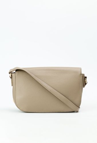 Monnari torebka listonoszka koszyk z plecionym panelem beżowo-szary BAG0410 na Arena.pl