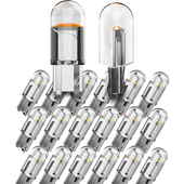 20X ŻARÓWKA LED W5W KRYSTALICZNA LEDOWA T10 SPHERE COB 360' WHITE ŻARÓWKI