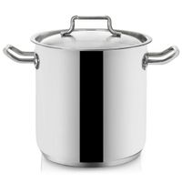 Garnek Stalowy 11 L ORION PRO Duży 24 cm Indukcja Zmywarka