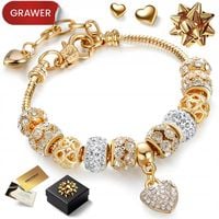 ZŁOTA BRANSOLETKA DAMSKA MODUŁOWA DO CHARMS 585 GOTOWY ZESTAW NA