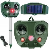 ODSTRASZACZ PTAKÓW ZWIERZĄT GOŁĘBI SZPAKÓW GRYZONI SOLARNY ULTRADŹWIĘKOWY