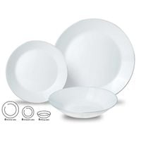 komplet obiadowy opal dla 6 osób 18 elem. kinghoff kh-1877