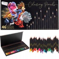 KREDKI OŁÓWKOWE PROFESJONALNE ZESTAW KREDEK 46 szt