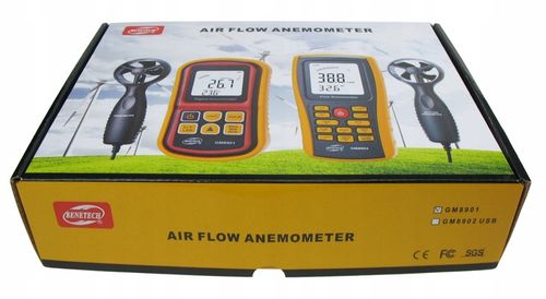 ANEMOMETR WIATROMIERZ POMIAR PRĘDKOŚCI POWIETRZA MIERNIK WIATRU TEMPERATURY na Arena.pl