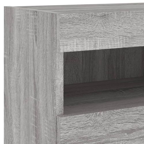 Ścienna szafka TV z LED, szary dąb sonoma, 40x30x40 cm na Arena.pl