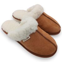 Bambosze Damskie Wełna Naturalna Ciepłe Wygodne Kapcie 40