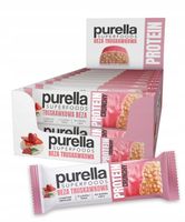 Baton proteinowy Purella Beza Truskawkowa bez dod cukru 15x45g NOWOŚĆ