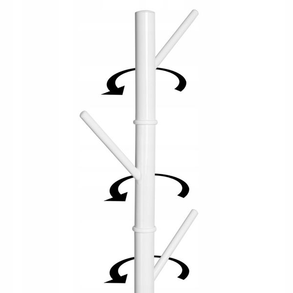 Wieszak stojący Niko biały zdjęcie 5