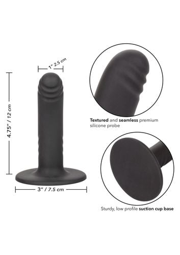dildo analne calexotics boundless żebrowane czarne 12 cm na Arena.pl