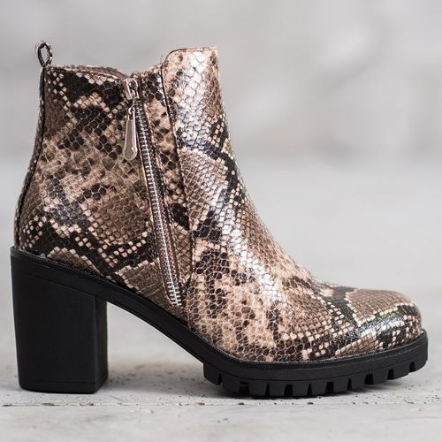 Botki Na Platformie Snake Print r.37 na Arena.pl