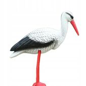BOCIAN STOJĄCY DUŻY JAK ŻYWY FIGURKA OGRODOWA DEKORACJA DO OGRODU 78CM