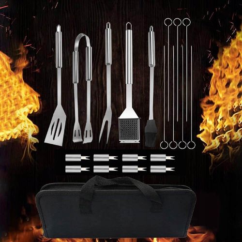 ZESTAW DO GRILLA Stal PRZYBORY XXL 30x AKCESORIA na Arena.pl