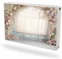 Mata magnetyczna magnes ozdobny na grzejnik kaloryfer na wymiar KWIATY OKNO