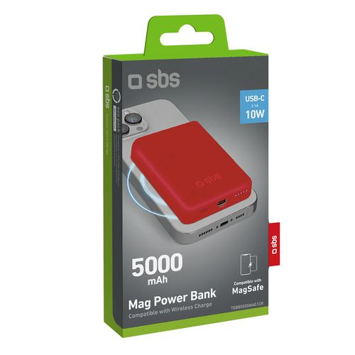 powerbank 5000 mah magsafe - czerwony na Arena.pl