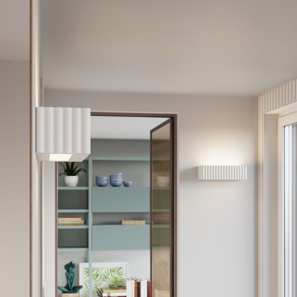 Kinkiet ceramiczny RIGATA biały zdjęcie 13