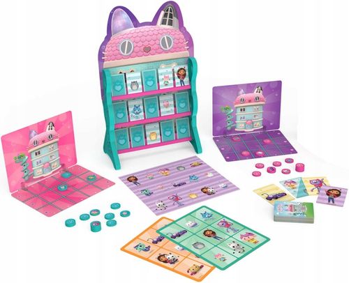 KOCI DOMEK GABI ZESTAW 8W1 KÓŁKO I KRZYŻYK MEMORY BINGO WARCABY WYŚCIG na Arena.pl