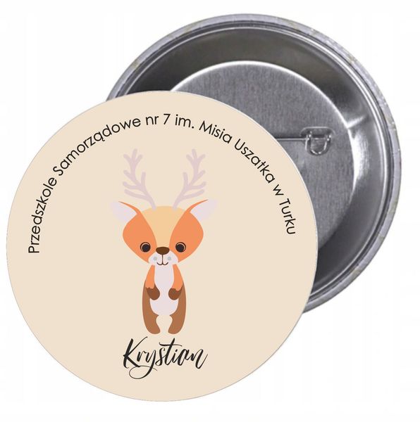 Przypinki buttony PRZEDSZKOLE - Personalizowane zdjęcie 1