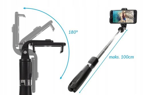 SELFIE-STICK KIJEK DO TELEFONU KAMER GOPRO STATYW SKŁADANY TRIPOD WEBSKI na Arena.pl