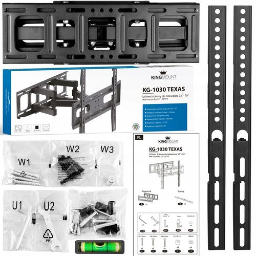 SUPER MOCNY UCHWYT do TELEWIZORA WIESZAK TV ŚCIENNY OBROTOWY LCD 32-70 na Arena.pl