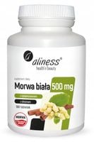 Aliness MORWA BIAŁA Ekstrakt 500mg CYNAMON CHROM