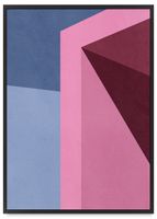 Plakat architektura geometria 61x91 cm w czarnej ramie