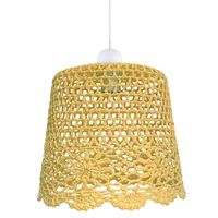 LAMPA wisząca NONNA 31-38494 Candellux abażurowa OPRAWA zwis żółta