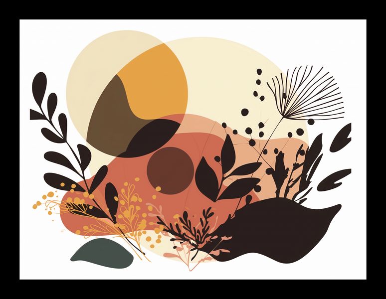 Plakat 20x15cm Zachód Słońca w Ogródku zdjęcie 2
