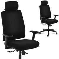 krzesło fotel biurowy ergonomiczny obrotowy z zagłówkiem maks. 200 kg