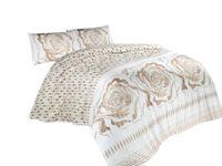 Pościel Dla Par 160X200 Valentini Bianco Rose Krem