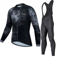 Komplet Rowerowy Termoaktywny Z Wkładką Męski Ocieplany Dopasowany Żel 4XL
