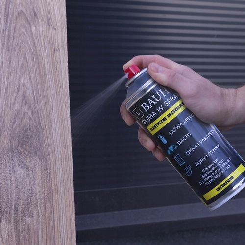 GUMA w sprayu Uszczelniacz do Kominków Okien Dachów BEZBARWNY 400ml Bauhus na Arena.pl