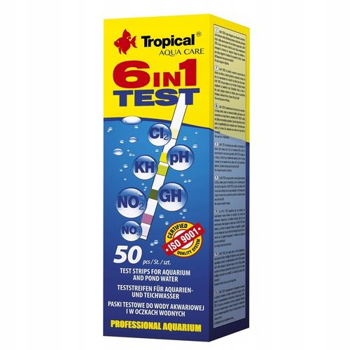 Tropical Test paskowy do akwarium i oczka wodnego 6w1 Data do 01.2026 na Arena.pl
