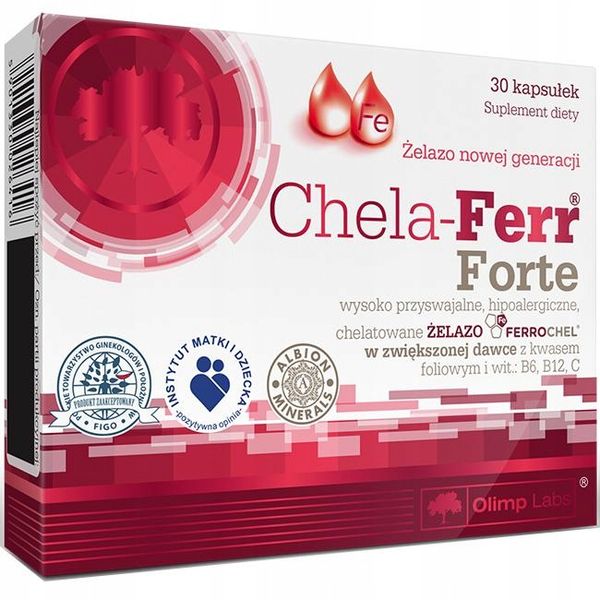 OLIMP CHELA-FERR FORTE 2x30kaps MOCNE ŻELAZO zdjęcie 5
