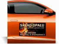 Magnes na auto reklama magnetyczna 60x30 cm SKŁAD OPAŁU różne wzory