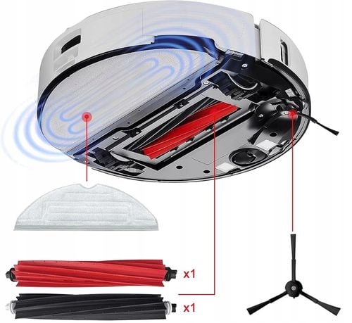 ZESTAW SZCZOTKI ROLKI FILTRY MOP DO ROBOROCK S8 PLUS MAX MAXV ULTRA na Arena.pl