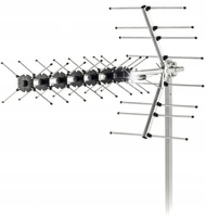Antena zewnętrzna DVB-T/T2 12dB filtr LTE wtyk F UHF 470-790MHz Sencor SDA