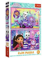 PUZZLE 2X24 ZABAWY Z GABBY 34433