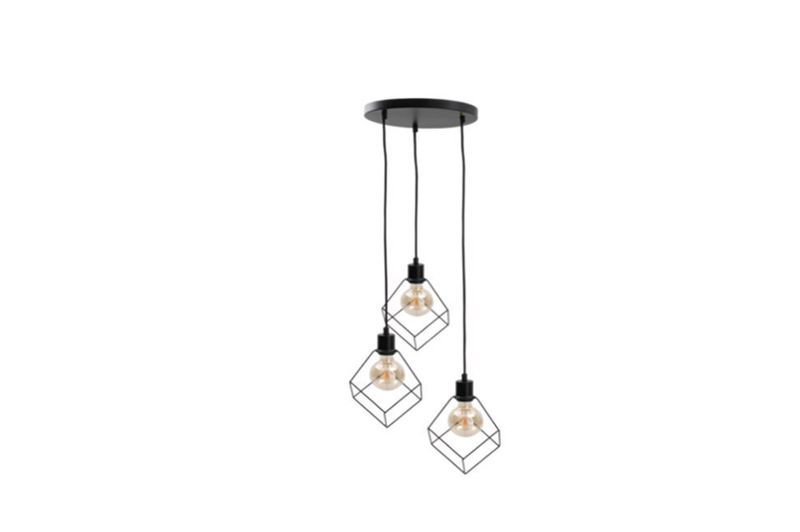 Lampa wisząca 3xE27 RUBEN BLACK zdjęcie 1