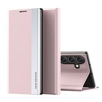 Etui z klapką i podstawką do Samsung Galaxy S25 Sleep Case Pro - różowe
