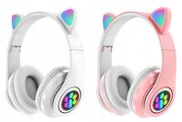 Słuchawki bezprzewodowe nauszne ARSA GO Z MIKROFONEM DLA DZIECI MUZYKI KOTA