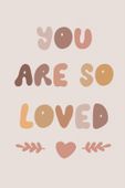Plakat 20x30cm Wzory dla Dzieci, Dziewczynki Do Pokoju - Loved