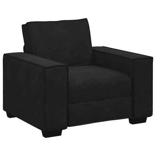 Sofa Fotel Czarny 59 cm Aksamit na Arena.pl