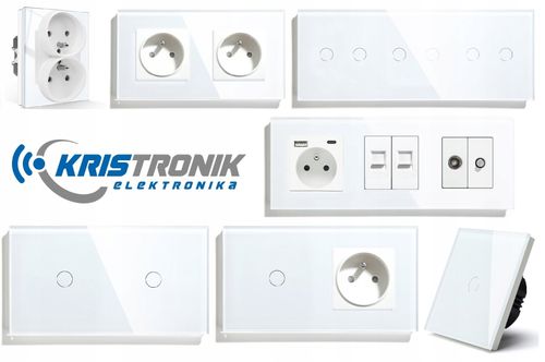 DOTYKOWY WŁĄCZNIK ŚWIATŁA 1K POJEDYNCZY WYŁĄCZNIK SZKLANY na Arena.pl