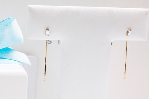 Złote kolczyki KYD0006 - Diament na Arena.pl