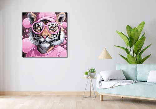 Obraz 90x90cm Ludzki Tygrys na Arena.pl