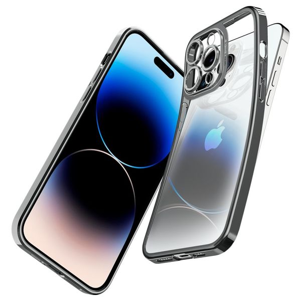 spigen optik crystal iphone 14 pro chrome grey zdjęcie 8