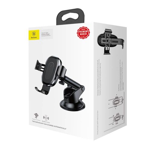 BASEUS GRAVITY DASH CAR MOUNT WIRELESS CHARGER BLACK na Arena.pl
