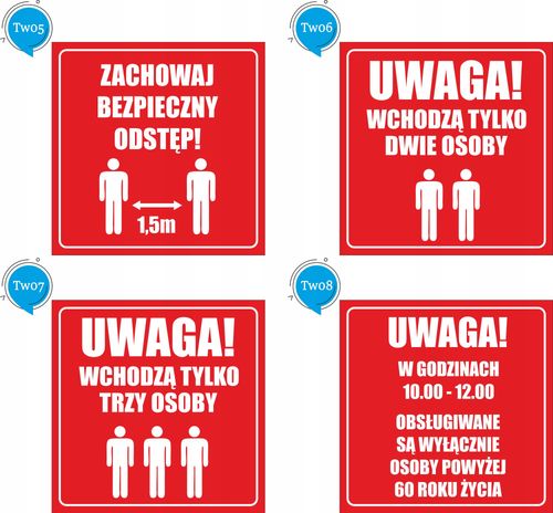 NAKLEJKA ostrzegawcza wstęp tylko w maseczce na Arena.pl