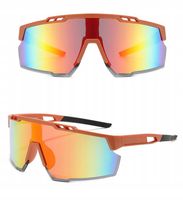 OKULARY Sportowe PRZECIWSŁONECZNE Rowerowe Filtr UV400 Lustrzanki + ETUI